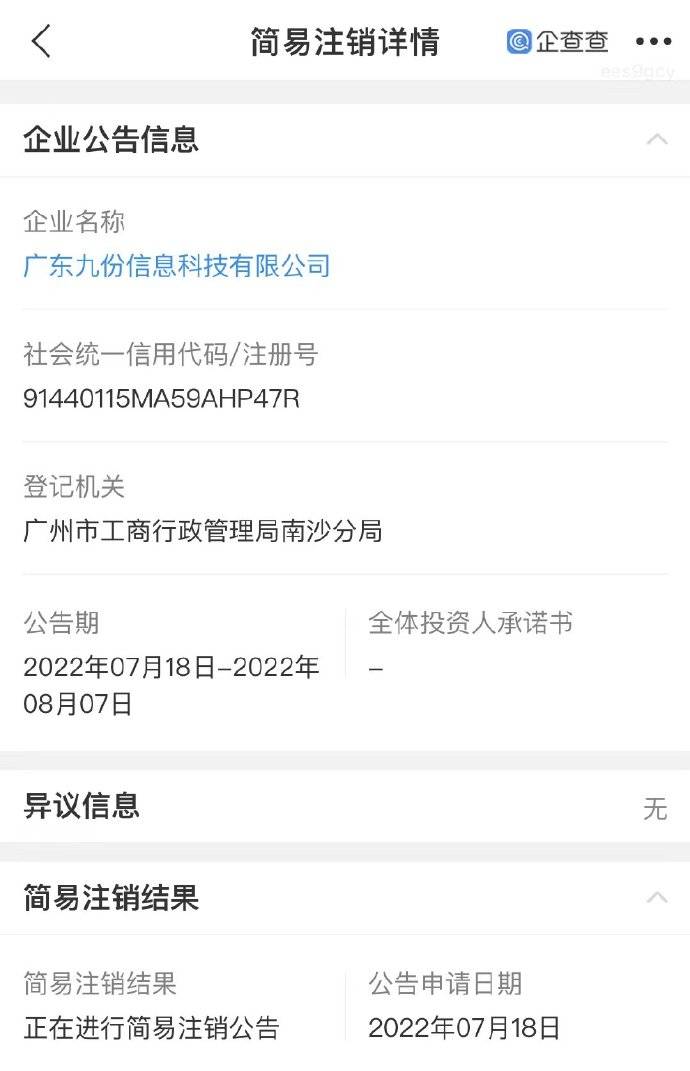 汪小菲任法人公司申请注销 注册资本1000万人民币