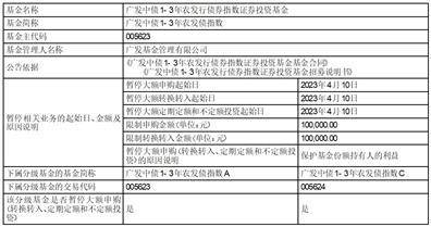 广发基金管理有限公司 关于广发中债1-3年农发行债券指数证券投资基金调整机构投资者大额申购（含转换转入、定期定额和不定额投资）业务限额的公告