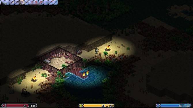 《Isometria》steam页面上线 俯视角2D沙盒生存冒险