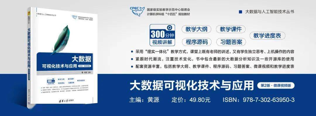 大数据可视化技术教与学(大纲+教案+PPT+视频+源码+软件<strong></p>
<p>软件源码</strong>,黄源)