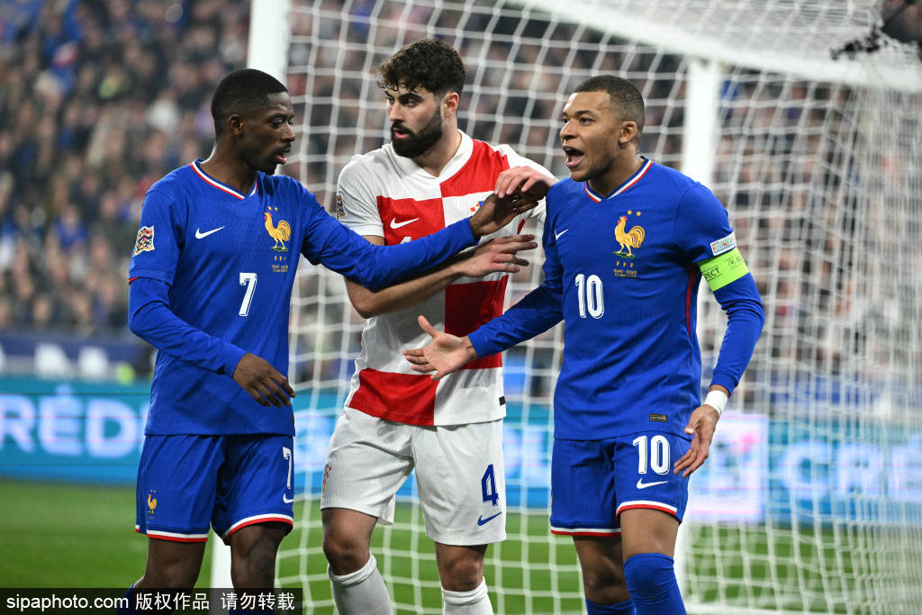 欧国联-奥利塞登贝莱破门总分2-2 法国点球5-4克罗地亚