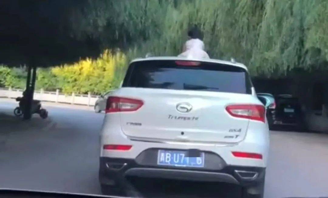 惊险<strong></p>
<p>交易所app下载</strong>!青海一女童竟端坐在行驶中的轿车车顶!