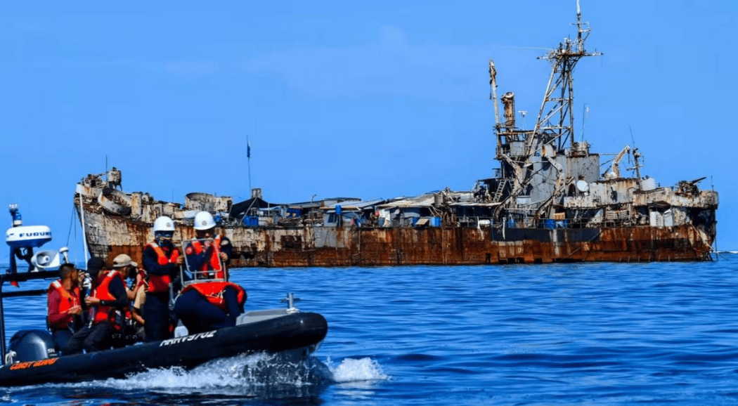 中国海军一艘拖船进入仁爱礁<strong></p>
<p>抹茶交易所美区</strong>,菲方破防选择淡化威胁,中方时要拖走仁爱礁坐滩舰?