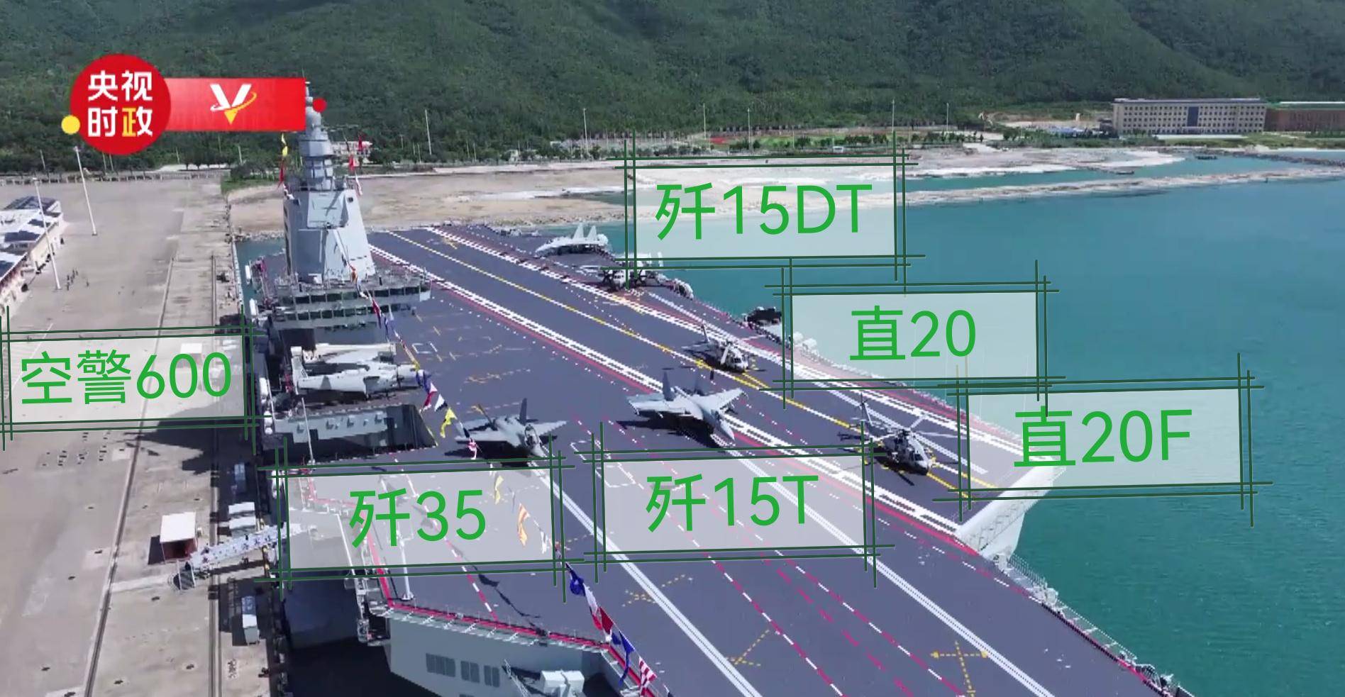 福建舰首次曝光6型舰载机，直-20配鹰击-9反舰导弹，打造海峡杀手