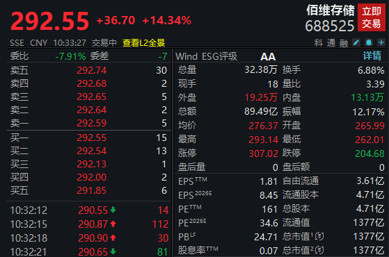 净利大增284％<strong></p>
<p>红宝丽股票</strong>！算力龙头涨停；存储芯片概念股爆发！多股创历史新高